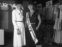 Miss Song Contest Tanya Britton - Lyons0005646.jpg  Castlebar Song Contest 1981. Margaret Parsons proprietor Don Racine with Miss Song Contest. : Castlebar Song Contest, Parsons