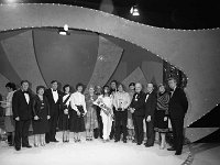Castlebar International song Contest, 1981 - Lyons0005652.jpg  Castlebar Song Contest 1981. Winners and sponsors Berger Paints and directors on stage at the finals. : Castlebar Song Contest