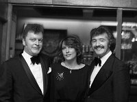 Castlebar Song Contest 1979 - Lyons0005738.jpg  Castlebar Song Contest 1979. Maurice Warde PR company Dublin at left and at right Tony Steven singer and a guest. : Castlebar Song Contest, Steven, Warde