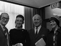 Re-opening of Breaffy House Hotel, October 1970. - Lyons0012669.jpg  Re-opening of Breaffy House Hotel, October 1970.  Joe Lally, Regional Manager Ireland West; Ann Moylett, Downhill Hotel, Ballina; Dr O'Driscoll, Bord Failte and Mrs Joe Lally. : 19701031 Re-Opening of Breaffy House Hotel 3.tif, Castlebar, Lyons collection