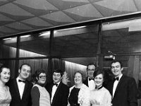 Atttending Castlebar Flying Club dinner in Breaffy House, Decemb - Lyons0012678.jpg  Seamus and Mrs Cashin, Castlebar; Vincent and Mrs Horan, Castlebar; Joe and Mrs Hession, Sligo and David and Mrs Flood at the Castlebar Flying Club dinner in Breaffy House, December 1970 : 19701211 Flying Club Dinner 6.tif, Castlebar, Lyons collection