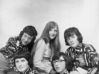 La Salle ballad group, May 1971.. - Lyons0012705.jpg  La Salle ballad group, May 1971. : 19710515 La Salle with Brother Pious & Cathal Duffy 2.tif, Castlebar, Lyons collection