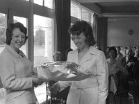 Tenth anniversary mass in Breaffy House Hotel, June 1973.  . - Lyons0012860.jpg  Tenth anniversary mass in Breaffy House Hotel, June 1973.  Head receptionist in Breaffy House Hotel presenting a boquet to Una Lee Manager. : 19730629 10th Anniversary Mass in Breaffy House 3.tif, Castlebar, Lyons collection