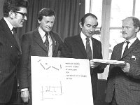 Handing over the Senior Citizens Home in Castlebar, April 1974 - Lyons0012892.jpg  At right Michael Veal (Taylor & Veal Architects) handing over the deds and plans for the Old folks Home to Mr Donal Warde County Manager, next to Sean Taylor (Taylor & Veal Architects). April 1974 : 1974 Misc, 19740411 Handing over the Senior Citizens Home in Castlebar 2.ti, Castlebar, Lyons collection