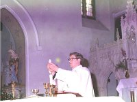 Fr. Benny McHale ordination, June 1974. . - Lyons0012907.jpg  Fr. Benny McHale ordination. Saying his first mass, June 1974. : 1974 Misc, 19740611 Fr Benny saying his first mass.tif, Castlebar, Lyons collection