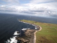 Aerial photo of the North Mayo coastline, 1992. - Lyons00-20746.jpg : 19920819 North Mayo Coast 5.tif, Ceide Fields, Lyons collection