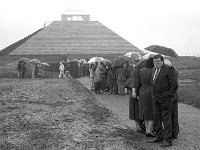 Official opening of the Ceide Fields Visitor Centre, 1993. - Lyons00-20766.jpg  A wet opening to the opening of the Ceide Fields Visitor Centre. : 19930828 Official Opening of the Ceide Fields 1.tif, Ceide Fields, Lyons collection