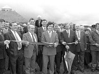 Official opening of the Ceide Fields Visitor Centre, 1993. - Lyons00-20769.jpg  Cutting the tape for the official opening. : 19930828 Official Opening of the Ceide Fields 4.tif, Ceide Fields, Lyons collection