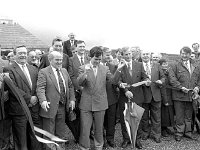 Official opening of the Ceide Fields Visitor Centre, 1993. - Lyons00-20771.jpg  Cutting the tape. : 19930828 Official Opening of the Ceide Fields 6.tif, Ceide Fields, Lyons collection