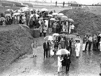 Official opening of the Ceide Fields Visitor Centre, 1993. - Lyons00-20772.jpg  Members of the public listening to the opening speeches. : 19930828 Official Opening of the Ceide Fields 7.tif, Ceide Fields, Lyons collection