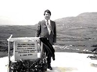 Group water scheme, Clare Island - Lyons0009135.jpg  County Council engineer Denis Waldron at the turning on of the water on Clare Island. This photo is taken at the source of the water. (Neg 33A)