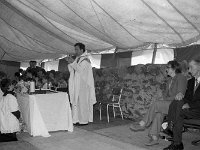 Clare Island school centenary. - Lyons0009161.jpg  Clare Island school centenary. Mass being celebrated for the centenary. (Neg 21 21A)