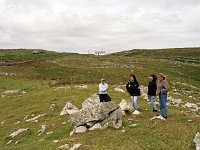 Michael Cunningham from Westport chatting to three ladies on Clare Island - Lyons0009176.jpg  Michael Cunningham from Westport chatting to three ladies on Clare Island. (Neg 26A 27)