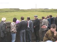 Clare Island confirmation day.. - Lyons0009181.jpg  Islanders looking out to sea on Clare Island on Confirmation day. (Neg 20A 21)