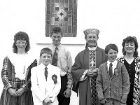 Clare Island confirmation day.. - Lyons0009187.jpg  The children of Clare Island who were confirmed by Archbishop Cassidy. At right Clare Isalnd School Principal Mary Mc Cabe. (Neg 12A 13)