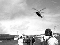 Launch of new Clare Island Survey. - Lyons0009208.jpg  Launch of new Clare Island Survey. The helicopter bringing Charles Haughey to the island.