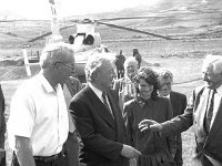 Launch of new Clare Island Survey. - Lyons0009210.jpg  Launch of new Clare Island Survey. Martin Joe O' Toole TD greeting an Taoiseach Charles Haughey to Clare Island. (Neg 21A)