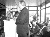 Launch of new Clare Island Survey. - Lyons0009213.jpg  Launch of new Clare Island Survey. An Taoiseach Charles Haughey speaking at the launch of the survey. (Neg 11A)