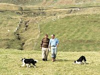 Clare Island. Fr Ned Crosbie with a local farmer. - Lyons0009220.jpg  Clare Island. Fr Ned Crosbie with a local farmer.