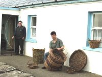 Clare Island. Father and son with basket work. - Lyons0009228.jpg  Clare Island. Father and son with basket work.