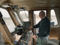 Clare Island. Charles O' Malley, skipper in his new ferry. - Lyons0009232.jpg  Clare Island. Charles O' Malley, skipper in his new ferry.