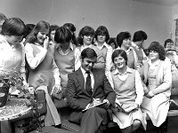 Domestic Economy College,  Mount St Michael Claremorris. - Lyons0013254.jpg  Domestic Economy College, Mount St Michael Claremorris. Minister Mc Sharry signing autographs for the students. September 1978. : 198009 Domestic Economy College 4.tif, Claremorris, Lyons collection