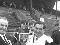 Claremorris Show, August 1971. - Lyons0013355.jpg  Claremorris Show, August 1971. Mr Nevin Brize presenting the Beaten Path Cup to Joe Dowd, Claremorris a regular winner at the show. : 19710820 Claremorris Show 6.tif, Claremorris, Farmers Journal, Lyons collection