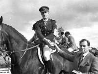 Claremorris Show, August 1972. - Lyons0013383.jpg  Michael O' Mahony making a presentation to one of the army riders.  Claremorris Show, August 1972. : 1972 Misc, 19720817 Claremorris Show 9.tif, Claremorris, Lyons collection