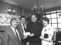 Claremorris Agricultural Show Press Conference, July 1980 - Lyons0013488.jpg  Claremorris Agricultural Show Press Conference. Tony Gavin, Ulster Bank Claremorris presenting a cheque to Fr Paddy Gilligan CC Claremorris and Agricultural Show Committee. July 1980 : 19800728 Claremorris Agricultural Show 4.tif, Claremorris, Lyons collection