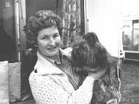 Claremorris Agricultural Show, August 1980. - Lyons0013497.jpg  Claremorris Agricultural Show, August 1980. Mrs Golden from Balla with her prize dog at the Agricultural Show. : 19800813 Claremorris Agricultural Show 6.tif, Claremorris, Lyons collection