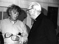 Some of the organising committee of Claremorris Arts Festival, August 1986. - Lyons0013506.jpg  Claremorris Arts Festival, August 1987. Archbishop Joseph Cunnane speaking to one of the exhibiting artists. : 19870822 Claremorris Arts Festival 6.tif, Claremorris, Lyons collection