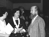 Some of the organising committee of Claremorris Arts Festival, August 1986. - Lyons0013507.jpg  Claremorris Arts Festival, August 1987. Westport architect talking to some fiends at the exhibition. : 19870822 Claremorris Arts Festival 7.tif, Claremorris, Lyons collection