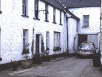 Converted coaching stables, Claremorris, April 1989 - Lyons0013521.jpg  Showing the original stables that were converted into small comfortable dwelling houses. Claremorris, April 1989. : 19890420 A Coaching Story 4.tif, Claremorris, Farmers Journal, Lyons collection