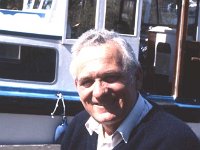 John Luskin owner of the Corrib Queen tour boat on Lough Corrib, Cong, May 1989. - Lyons0018841.jpg  John Luskin owner of the Corrib Queen tour boat on Lough Corrib, Cong, May 1989. : 19890503 John Luskin.tif, Cong, Farmers Journal, Lyons collection