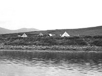 The hippy community/their tents on Dorinish Island.  August 1971 - Lyons0020503.jpg  The hippy community/their tents on Dorinish Island.  August 1971