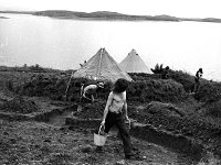 Photographer Liam Lyons stands in for a photo on Dorinish Island, August 1971. - Lyons0020512.jpg  The hippy community on Dorinish Island, August 1971