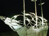 The Famine Memorial, Murrisk 1997. - Lyons00-21064.jpg  The figureheads on the bow of the famine ship at Murrisk. : 199709 The Famine Ship 1.tif, Faminie Memorial, Lyons collection