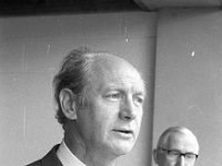 Opening of the Souvenir Shop in the Foxford Woolen Mills - Lyons Collection Foxford Woollen Mills-46.jpg  Opening of the Souvenir Shop in the Foxford Woollen Mills. Jack Lynch speaking next to Mr Sherry Manager of the Foxford Woolen Mills. July 1972 : 19720707 Opening of the Souvenir Shop 2.tif, Foxford Woolen Mills, Lyons collection