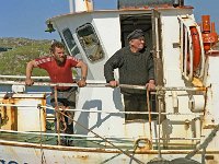 Inishbofin ferry. - Lyons0009290.jpg  Inishbofin: boat in harbour.