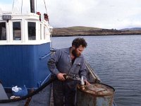 Inishbofin: Holleran's ferry taking in diesel. - Lyons0009314.jpg  Inishbofin: Holleran's ferry taking in diesel. : 19880217 Inishbofin 14.tif, Farmers Journal, Lyons collection