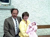 Inishturk: Pete and Helen Heanue with their new born - Lyons0008845.jpg  Inishturk: Pete and Helen Heanue with their new born. Pete has the island ferry and Helen is the district nurse. : 1986 Inish Turk 6.tif, Inish Turk, Lyons collection