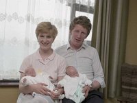 Inishturk: Kevin and Fionnuala Heanue with their new born twins - Lyons0008847.jpg  Inishturk: Kevin and Fionnuala Heanue with their new born twins. (Neg 18 19) : 1986 Inish Turk 8.tif, Inish Turk, Lyons collection