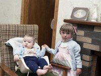 Two of the youngest residents on Inishturk. - Lyons0008849.jpg  Two of the youngest residents onInishturk. (Neg 12 13) : 1986 Inish Turk 10.tif, Inish Turk, Lyons collection