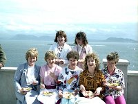 Inishturk: Ladies dining outdoors at the school centenary celebr  Inishturk: Ladies dining outdoors at the school centenary celebrations. - Lyons0008858.jpg  Inishturk: Ladies dining outdoors at the school centenary celebrations. (Neg 31) : 1986 Inish Turk 19.tif, Inish Turk, Lyons collection