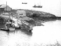 Inishturk:school centenary celebrations.. - Lyons0008871.jpg  Showing the bad condition of the pier at Inishturk. (Neg 28A 29) : 1986 Inish Turk 33.tif, Inish Turk, Lyons collection