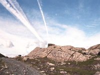 Streak trails over Inishturk. - Lyons0008930.jpg  Streak trails over Inishturk. (Neg 31A 32) : 19870505 Inishturk 4.tif, Inish Turk, Lyons collection