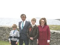 Confirmation on Inishturk. - Lyons0008960.jpg  Confirmation on Inishturk:  Packie O' Toole and his wife Beezie and their children. (Neg 30A) : 19910617 Confirmation on Inish Turk 6.tif, Inish Turk, Lyons collection