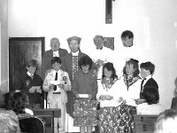 Confirmation on Inishturk. - Lyons0008965.jpg  Confirmation on Inishturk: The confirmees with Fr Tadhg O' Morain, Archbisop Cassidy, Fr Michael Molloy ADM, Westport and Fr Peter Gannon. (Neg 6A 7) : 19910617 Confirmation on Inish Turk 11.tif, Inish Turk, Lyons collection