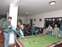 Inishturk: Playing pool in the community centre. - Lyons0009027.jpg  Inishturk: Playing pool in the community centre. (Neg 14) : 199210 Inish Turk 9.tif, 19921002 Inish Turk 9.tif, Inish Turk, Lyons collection