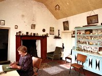 Inishturk: Tess Heanue, postmistress Inish Turk - Lyons0009029.jpg  Inishturk: Tess Heanue, postmistress Inish Turk at her desk in her kitchen in Inish Turk. (Neg 25) : 199210 Inish Turk 12.tif, 19921002 Inish Turk 12.tif, Inish Turk, Lyons collection